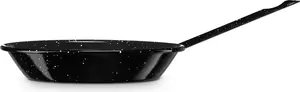 Сковорода Levante, индукционная, 15 см, эмалированная сталь, объем 0,3 л, подходит для использования на открытом огне, газу и в духовке, черная Briebe