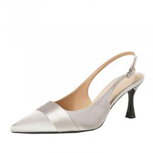 Женские туфли на тонком каблуке и высоком каблуке CAOT, Silver 7Cm