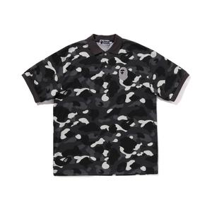 Bape City Camo Large Ape Head Relaxed Fit Polo A BATHING APE, черный BKX