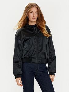 Бомбер стандартного кроя Guess, черный