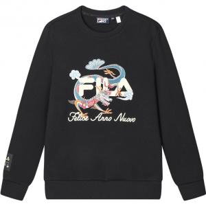 Свитшот Dragon Dragon Series унисекс, черный как смоль Fila, черный