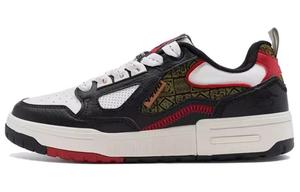 Кроссовки XTEP Skateboarding Shoes Men Low-top Black/White/Red, черный/оранжевый