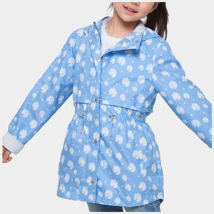 Легкая дождевая куртка-тренч для девочек Rokka&Rolla, голубой