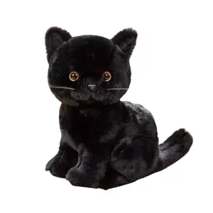 Пасторальная кошка в сидячей позе плюшевая кукла высота 26см длина 26см Mise