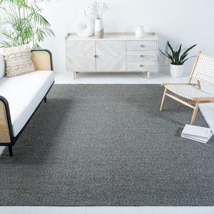 Ковер SAFAVIEH, 244 x 305 см, - коллекция Natural Fiber - большой - Teal, ручной работы из джута, идеально для гостиной, спальни, столовой (NF448B)