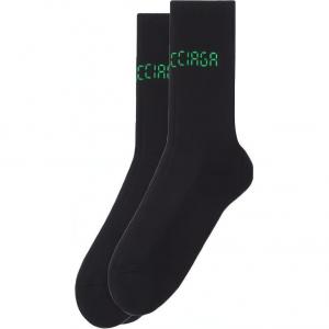 Balenciaga Женские носки средней высоты FW22, 1 шт, черные