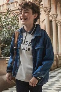 Детская джинсовая рубашка Mayoral, синий