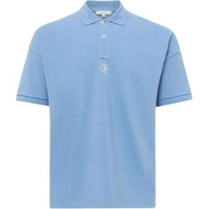Поло с вышитым логотипом JW Anderson, синий