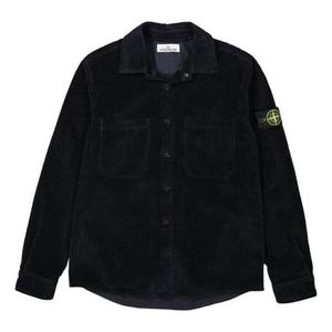 Рубашка corduroy 400 tc overshirt 'navy' Stone Island, синий