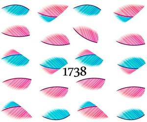 Водные наклейки для ногтей - №1738, Raisin