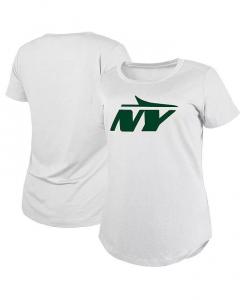 Женская белая футболка с логотипом New York Jets NY New Era