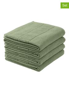 Schiesser Набор из 4 полотенец "Турин" зеленого цвета
