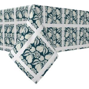 Квадратная скатерть, 100 % хлопок, 52x52 дюйма, цветочный 98