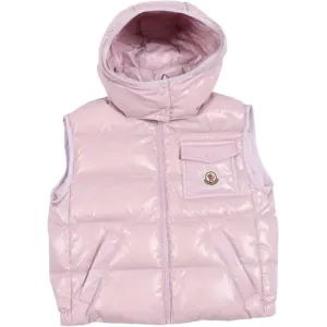 Moncler Пуховик Down Vest SS26 OPEN PINK KAMILE VEST детский