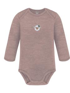 Normani Outdoor Sports Детский боди с длинными рукавами из мериносовой шерсти, Окленд, розовый