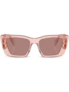 Prada Eyewear солнцезащитные очки Prada PR 08YS в массивной оправе, розовый