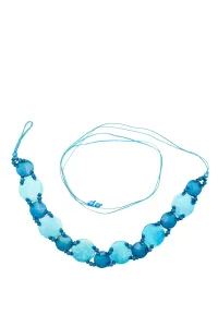 COLLEZIONE ALESSANDRO Пояс "Ракушки", пояс-ракушка для завязывания, бирюзовый