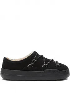 Слиперы Park с мехом и кружевом Moon Boot, черный