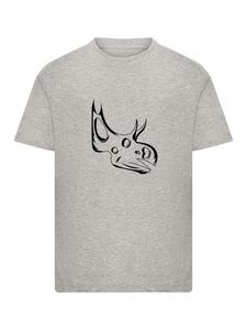 Рубашка F4NT4STIC Dinosaurier Sinoceratops Skull, светло-серый