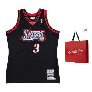 Футболка NBA Philadelphia 76ers 97 Allen Iverson Mitchell Ness, черный