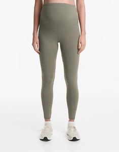 Леггинсы для беременных Oysho Comfortlux 65 см цвета хаки