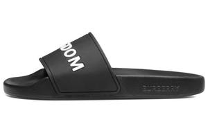 Шлепанцы мужские Burberry с логотипом, черный