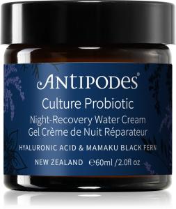 Пробиотический ночной восстанавливающий крем Culture Water, интенсивно освежающий ночной крем с пробиотиками Antipodes, 60 мл