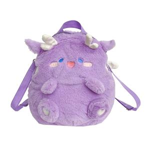 Плюшевая игрушка толстый дракон кукла высота 33см Abay, фиолетовый