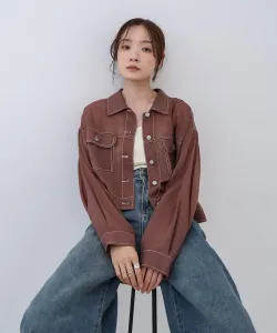 Прозрачная рубашка-блузон