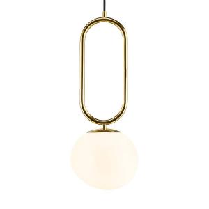 Подвесной светильник Nordlux Shapes I, металл / опаловое стекло - 1 пламя