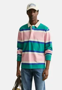 Рубашка-Поло в полоску для регби Gant, Aqua Blue