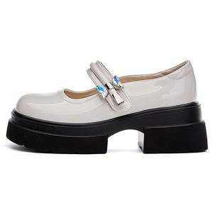 POOQ Женские лоферы бело-черные, цвет White Black