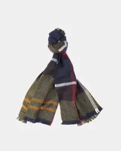 Разноцветный клетчатый шарф Barbour, мультиколор