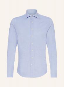 Узкая рубашка из пике Profuomo, голубой