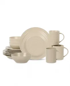 Набор столовых приборов Orbit 16 предметов, сервиз на 4 персоны Stone Lain, beige
