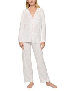 Женский комплект пижамы Gisele с длинным рукавом и принтом Eberjey, белый