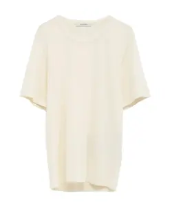 Ребристая футболка Lemaire, белый