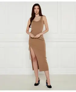 Шерстяное платье Michael Kors, бежевый