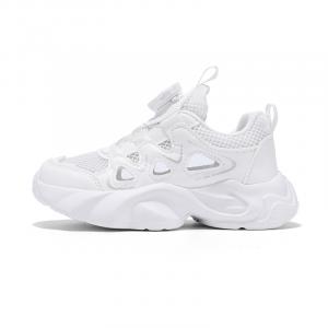 Дышащие, нескользящие, устойчивые к истиранию, легкие амортизирующие детские повседневные кроссовки Kids' Moffett, белый