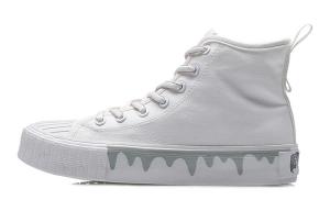 Женские кеды с высоким берцем, белые/желтые Lining