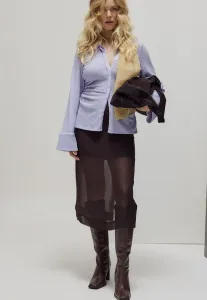 Структурированная блузка на пуговицах Na-Kd, Dusty Lilac