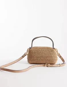 Миниатюрный клатч натурального цвета с ремешком через плечо ASOS DESIGN со съемным ремешком через плечо