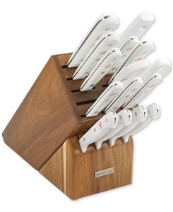 Набор ножей Gourmet White из 16 предметов с подставкой Wüsthof, White