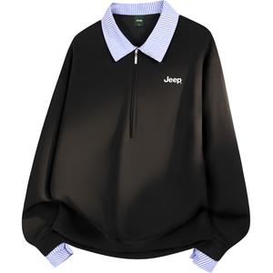 Свитшот для верховой езды Casual Collection Unisex Jeep, черный