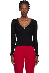 Футболка с длинными рукавами Dewi Flore Flore, черный