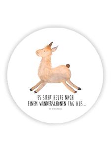 Mr. & Mrs. Panda Магнит на холодильник с прыгающей ламой и надписью белого цвета