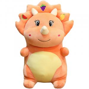 Треугольный дракон динозавр плюшевая кукла высота 30cm/40cm/55cm Barbne, оранжевый