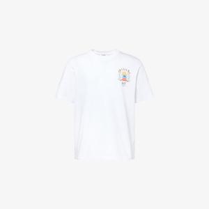 Футболка Casablanca Casa Way Mountain с графическим принтом, белый