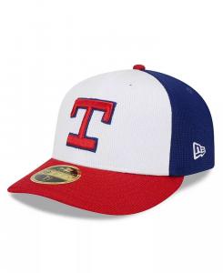 Мужская белая бейсболка Texas Rangers 2024 Batting Practice Low Profile 59FIFTY Fitted Hat New Era
