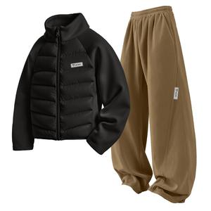 Детская повседневная спортивная одежда Disney, черный/коричневый